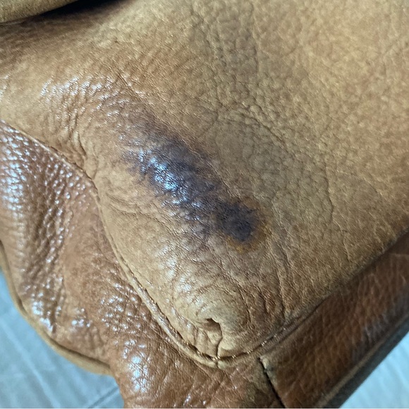 Vintage Fossil tan /brown leather shoulder bag75082 (b83) - Picture 13 of 17